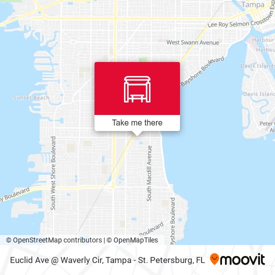 Euclid Ave @ Waverly Cir map