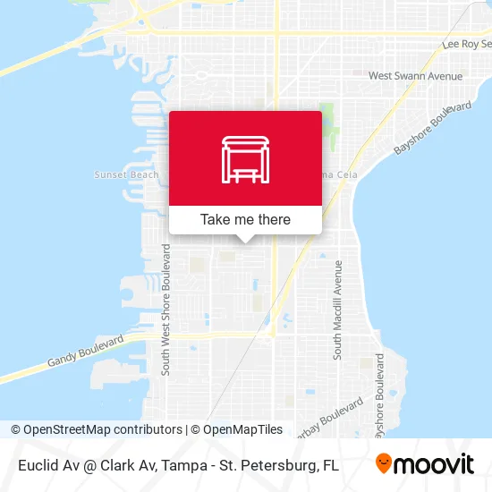 Euclid Av @ Clark Av map