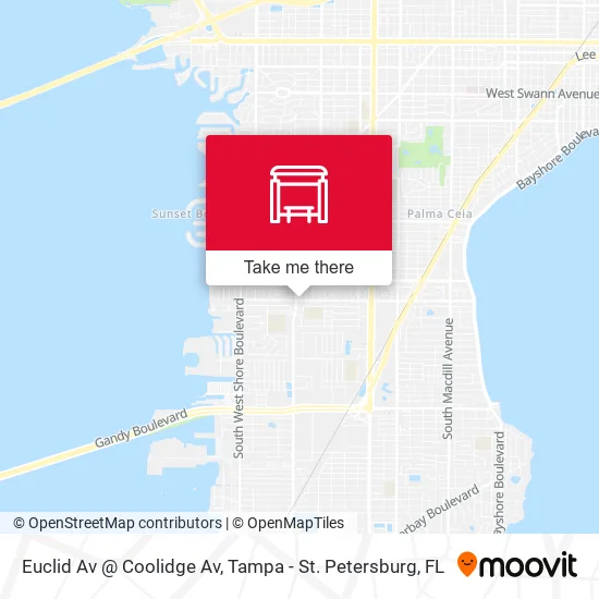Euclid Av @ Coolidge Av map