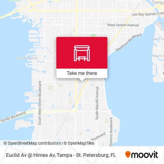 Euclid Av @ Himes Av map