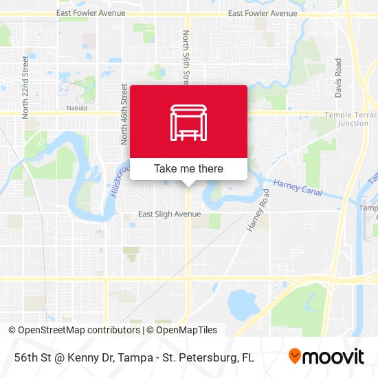 56th St @ Kenny Dr map