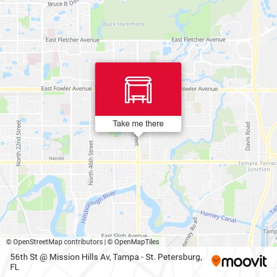 Mapa de 56th St @ Mission Hills Av