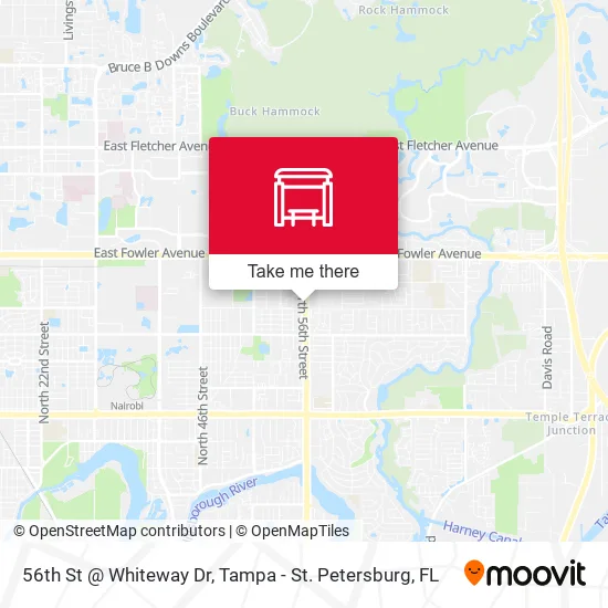 Mapa de 56th St @ Whiteway Dr