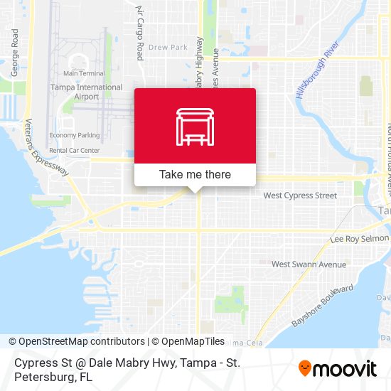 Cypress St @ Dale Mabry Hwy map