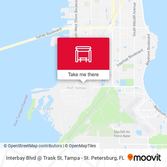 Mapa de Interbay Blvd @ Trask St