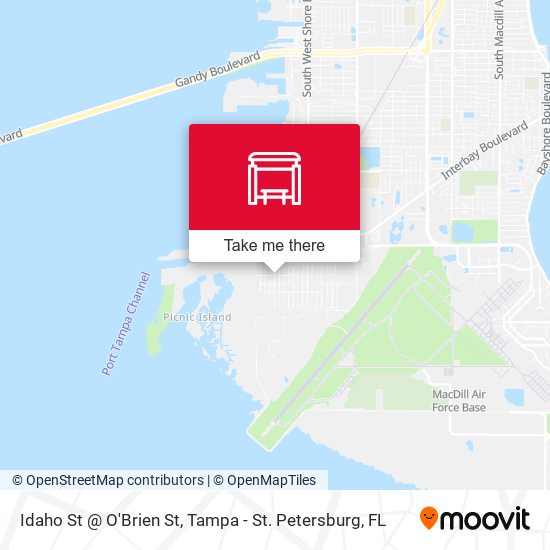 Idaho St @ O'Brien St map