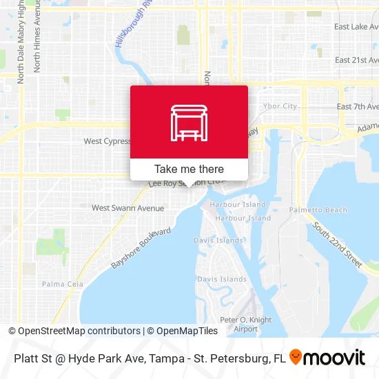 Mapa de Platt St @ Hyde Park Ave