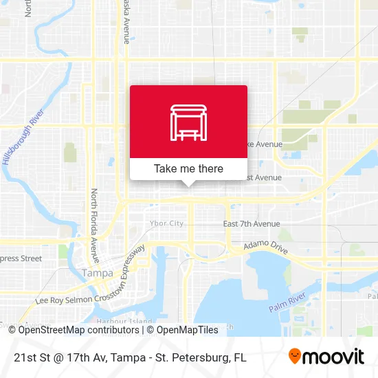 21st St @ 17th Av map