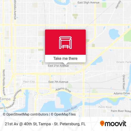 21st Av @ 40th St map