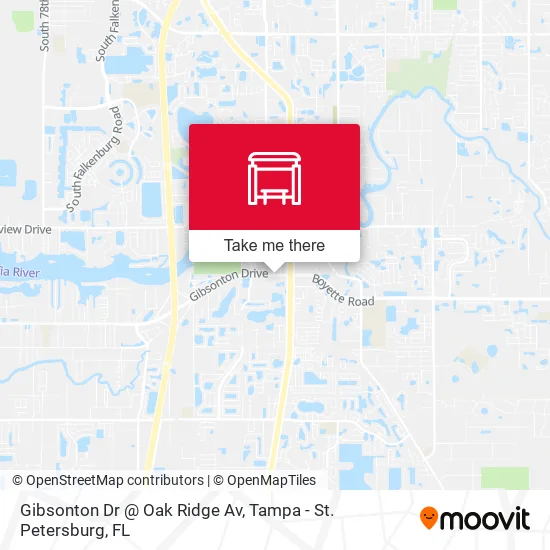 Gibsonton Dr @ Oak Ridge Av map