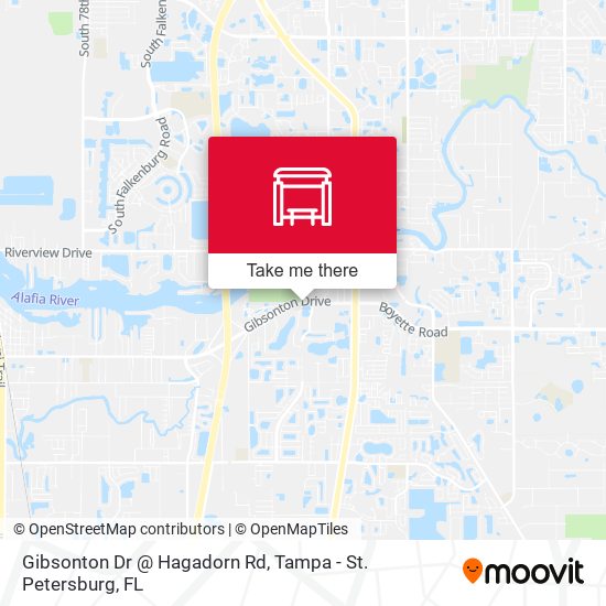 Mapa de Gibsonton Dr @ Hagadorn Rd