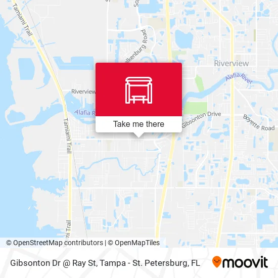 Gibsonton Dr @ Ray St map