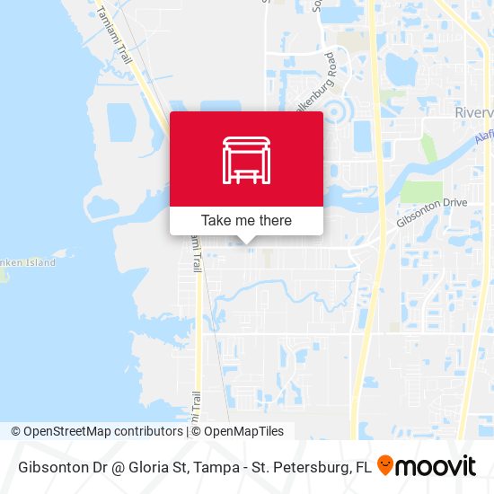 Mapa de Gibsonton Dr @ Gloria St