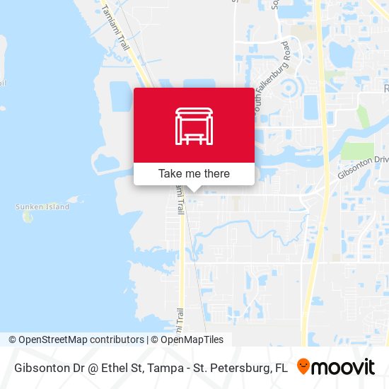 Mapa de Gibsonton Dr @ Ethel St