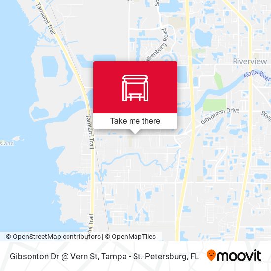 Gibsonton Dr @ Vern St map