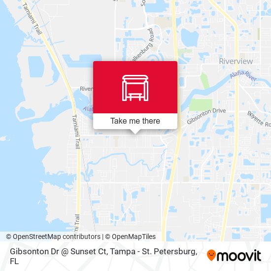 Mapa de Gibsonton Dr @ Sunset Ct