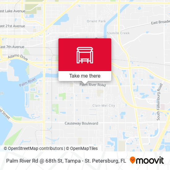 Palm River Rd @ 68th St map