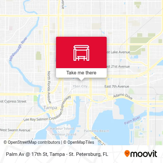 Palm Av @ 17th St map