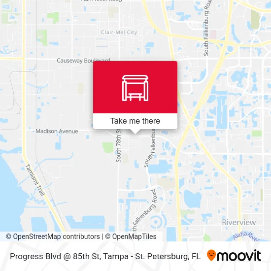 Progress Blvd @ 85th St map
