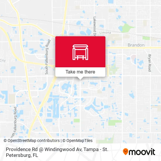 Providence Rd @ Windingwood Av map