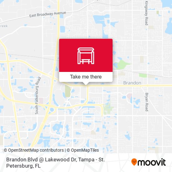 Brandon Blvd @ Lakewood Dr map