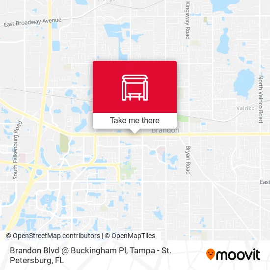 Brandon Blvd @ Buckingham Pl map