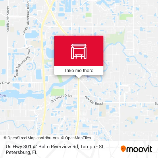 Mapa de Us Hwy 301 @ Balm Riverview Rd