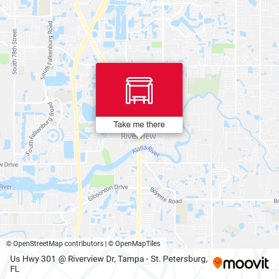 Us Hwy 301 @ Riverview Dr map