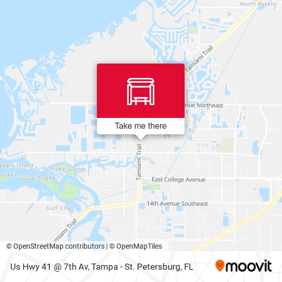 Us Hwy 41 @ 7th Av map