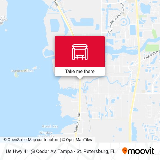Mapa de Us Hwy 41 @ Cedar Av