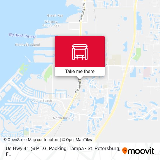 Us Hwy 41 @ P.T.G. Packing map