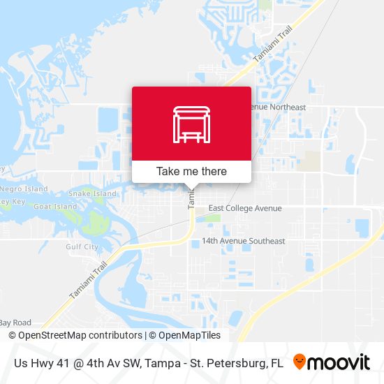Us Hwy 41 @ 4th Av SW map