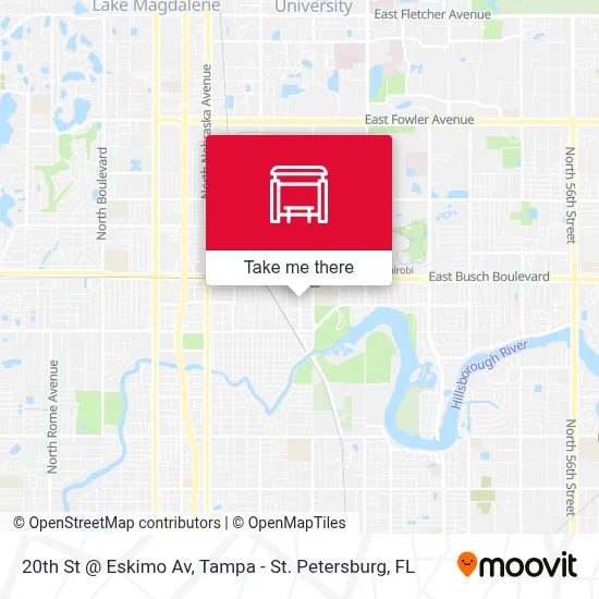 20th St @ Eskimo Av map