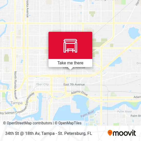 34th St @ 18th Av map