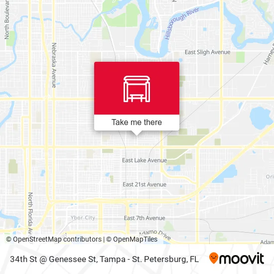 34th St @ Genessee St map