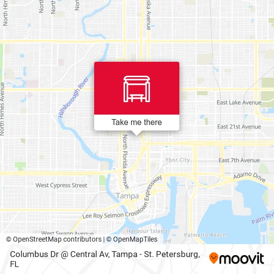 Columbus Dr @ Central Av map