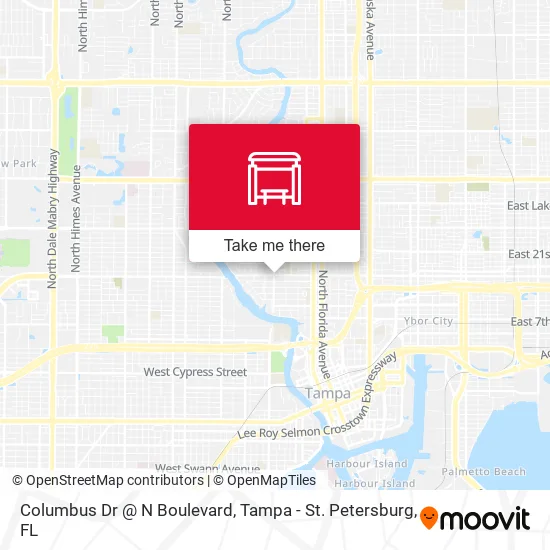 Columbus Dr @ N Boulevard map