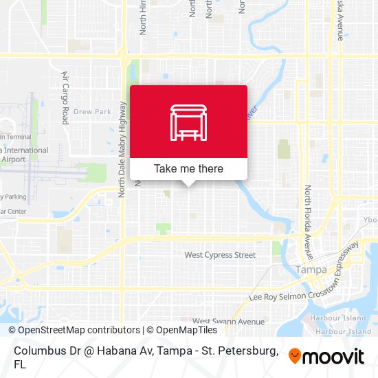 Mapa de Columbus Dr @ Habana Av