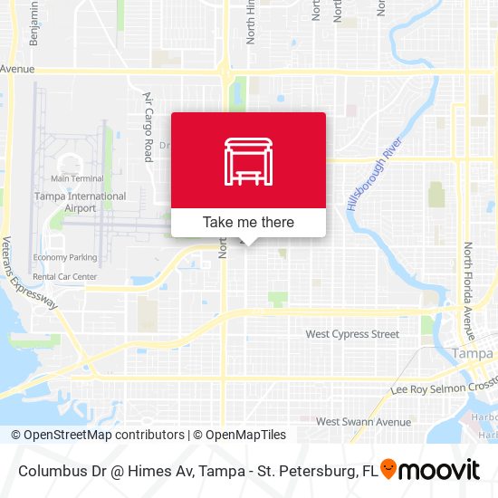 Columbus Dr @ Himes Av map