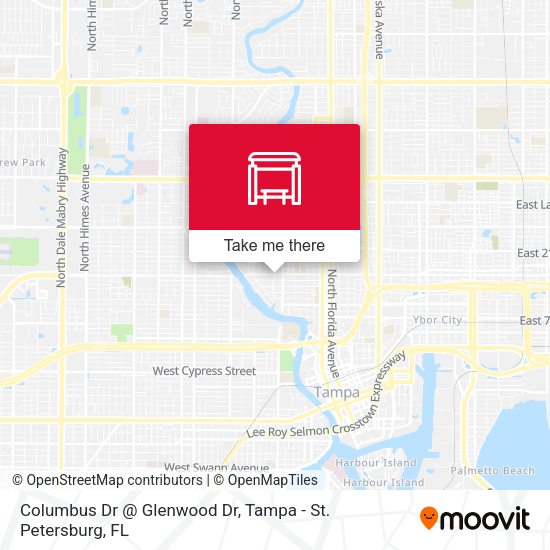 Mapa de Columbus Dr @ Glenwood Dr