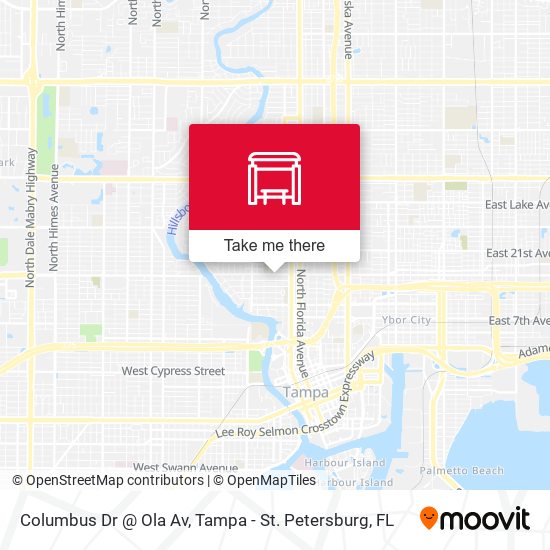 Columbus Dr @ Ola Av map
