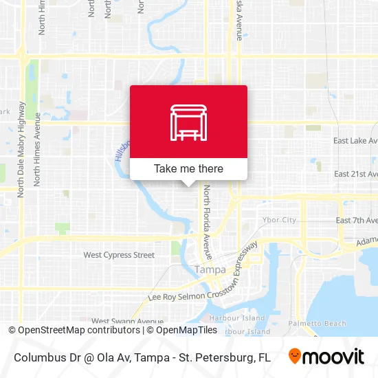 Columbus Dr @ Ola Av map