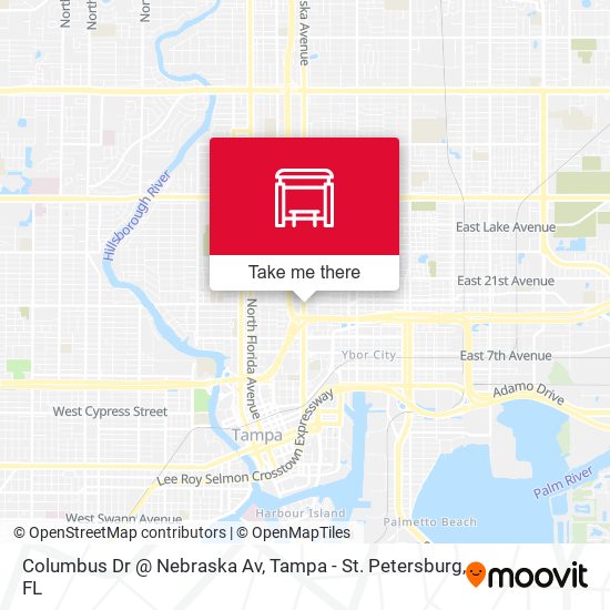 Columbus Dr @ Nebraska Av map