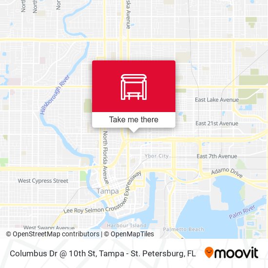 Mapa de Columbus Dr @ 10th St
