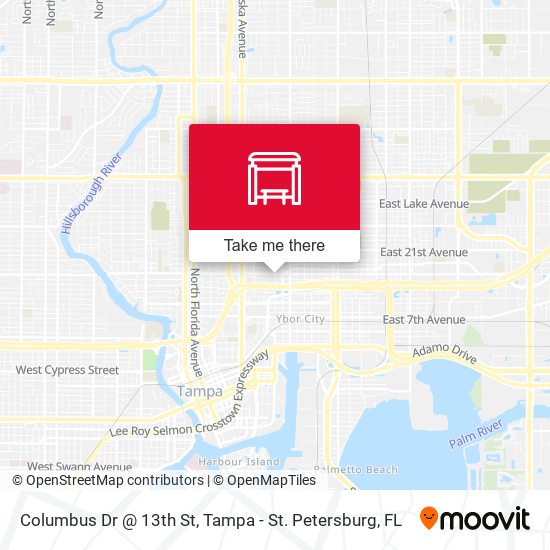 Columbus Dr @ 13th St map