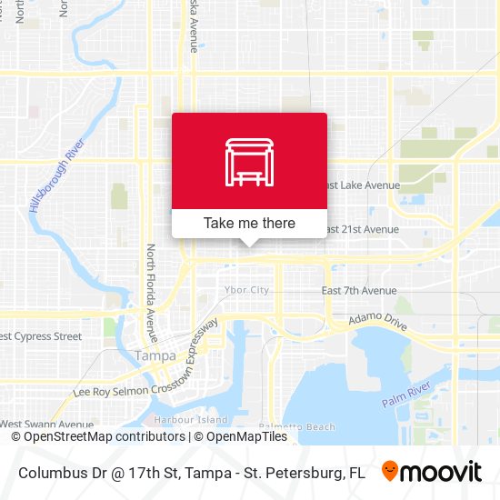 Columbus Dr @ 17th St map