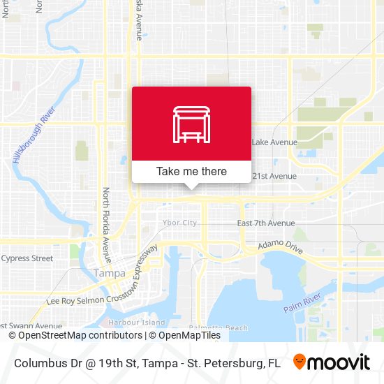 Mapa de Columbus Dr @ 19th St