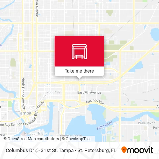 Columbus Dr @ 31st St map