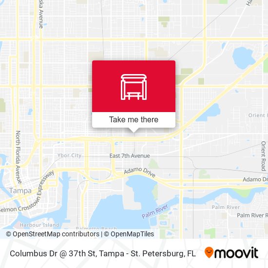Columbus Dr @ 37th St map