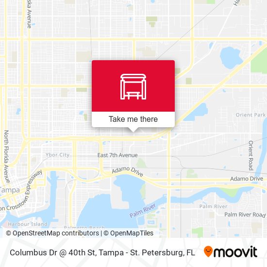 Columbus Dr @ 40th St map